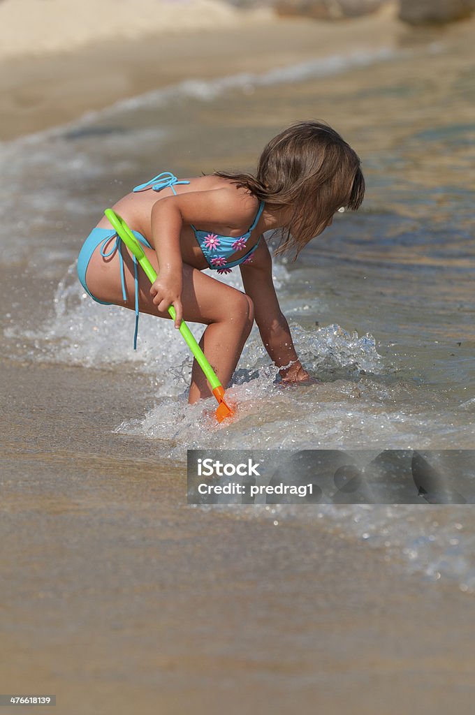 Criança na praia - Royalty-free Acampamento de Férias Foto de stock