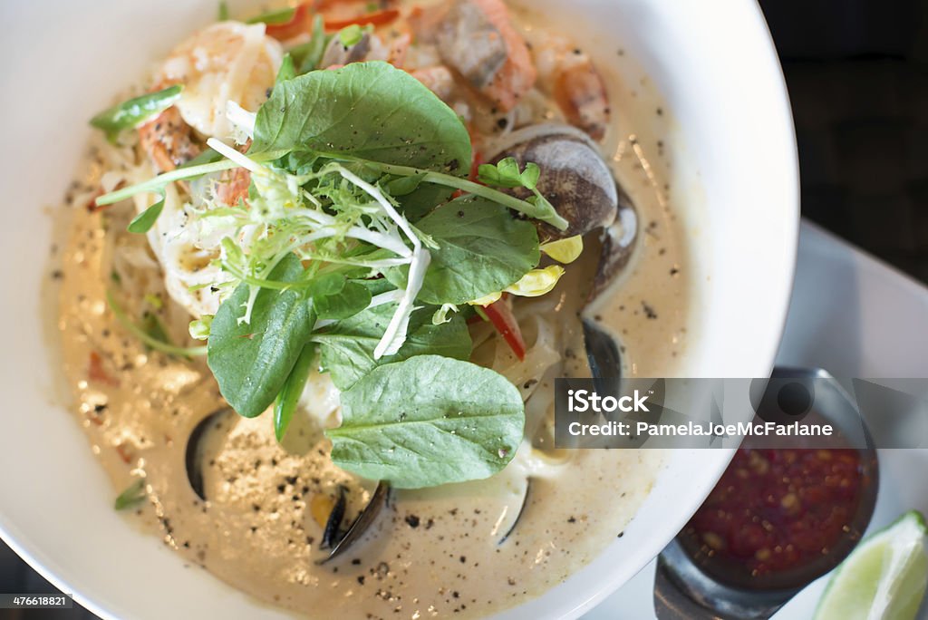 Fisch-Curry auf Reisnudel - Lizenzfrei Asiatische Kultur Stock-Foto