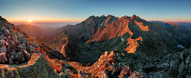 istock Panorama mountain autumn landscape 476619346