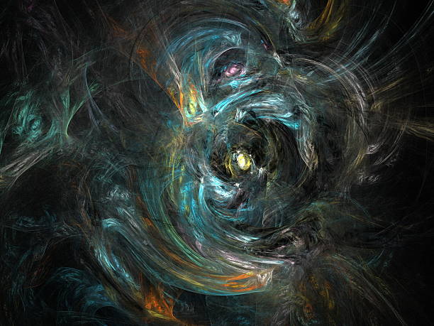 istock Digital Fractal on Black 476619966
