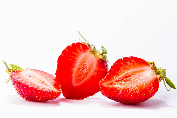 istock Ripe red strawberries on white background isolated 476621976