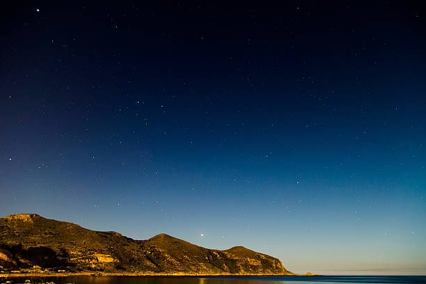 istock Starry sky at night on Favignana Island 476627610
