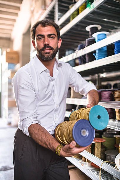 istock Industrial owner inside his factory 476628958