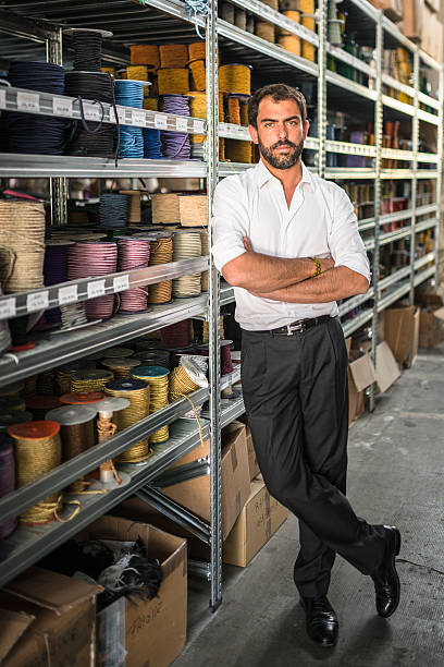 istock Industrial owner inside his factory 476628972