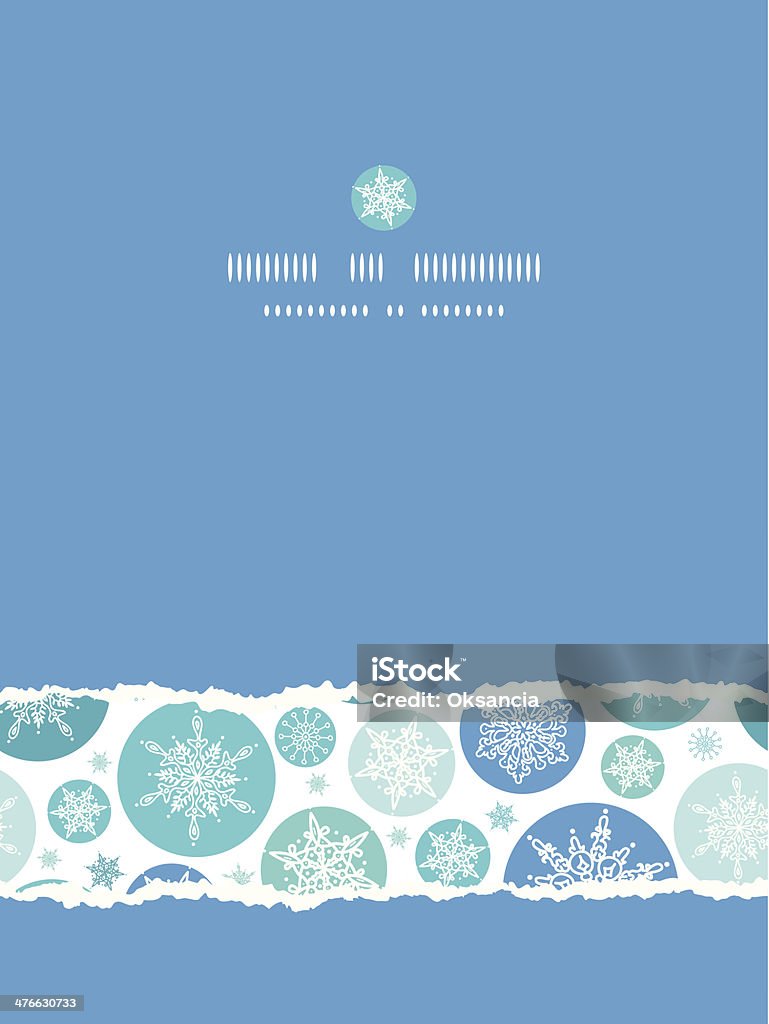 Snowflakes redondos verticales Rasgado patrón sin costuras fondo - arte vectorial de Abstracto libre de derechos