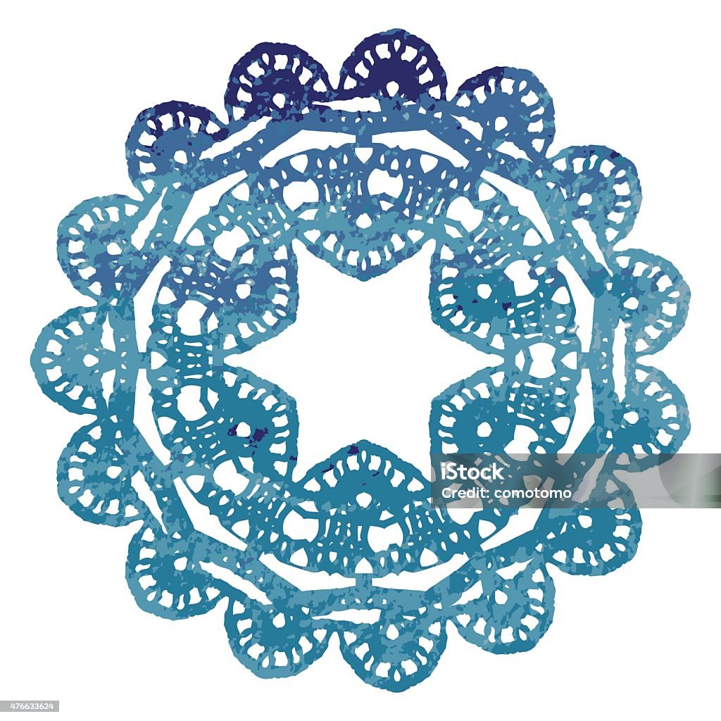 Elegant lacy watercolor doily. Crochet mandala. Vector template. Invitation card. Crochet mandala. Beautiful vector doily for digital scrapbooking. 2015 stock vector