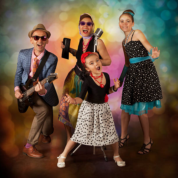 istock Rockabilly family band having fun 476633774