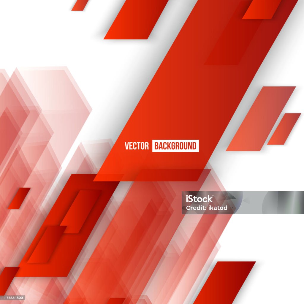 Red Vector Vector Abstract Geometric Shape From Red Stock Illustration - Download ...