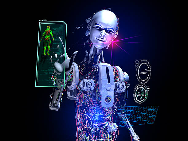 istock Robot Technology and Human Genome Researchers 476638514