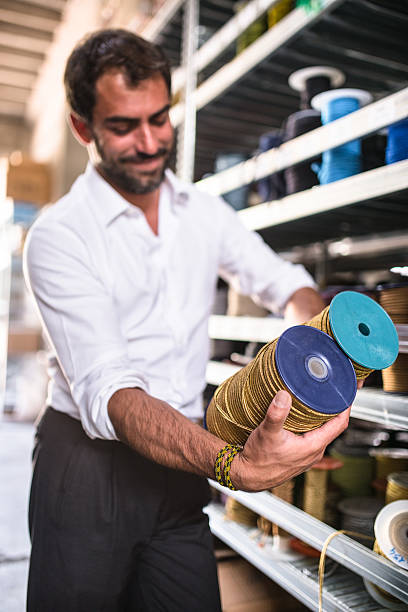 istock Industrial owner inside his factory 476638600