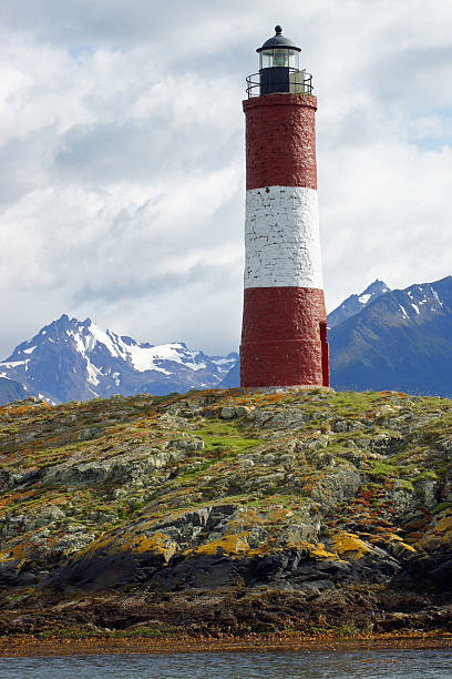 Lighthouse, Beagle Channel Lighthouse, Beagle Channel, Ushuaia, Argentina les eclaireurs lighthouse photos stock pictures, royalty-free photos & images