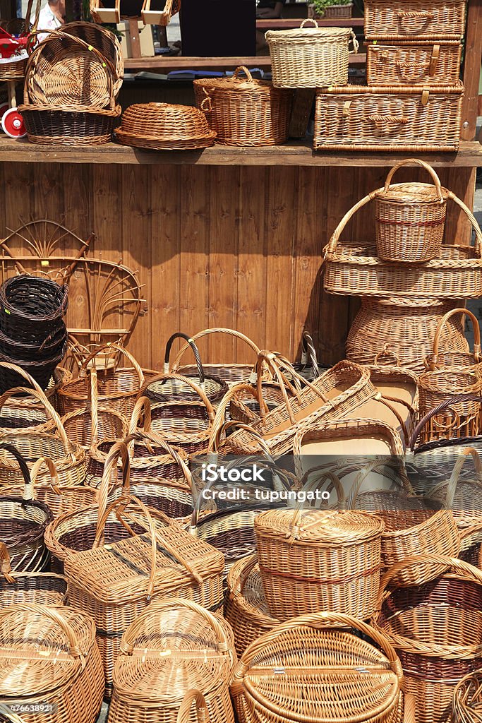 Weidenkörben - Lizenzfrei Fotografie Stock-Foto