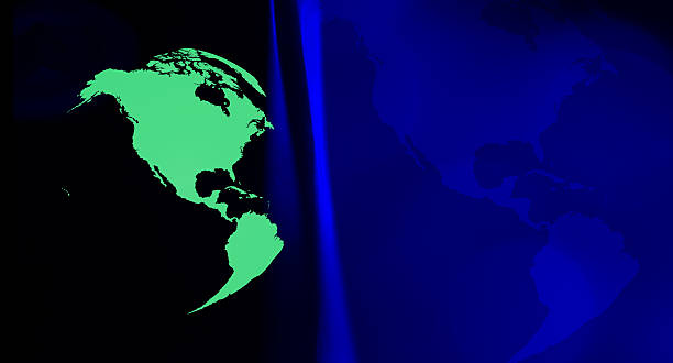 istock Green blue America ecology presentation concept 476645280