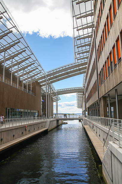 istock Modern buildings, Aker Brygge district, in Oslo, Norway 476645754