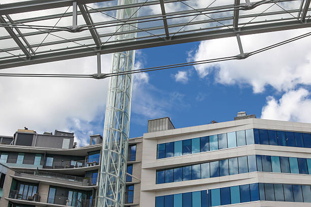 Modern buildings, Aker Brygge district, in Oslo, Norway