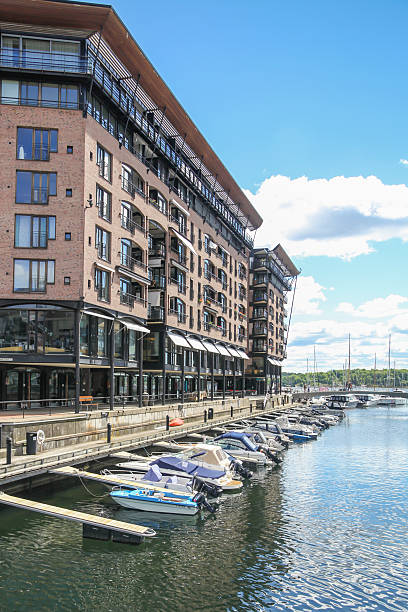 istock Modern buildings, Aker Brygge district, in Oslo, Norway 476646470
