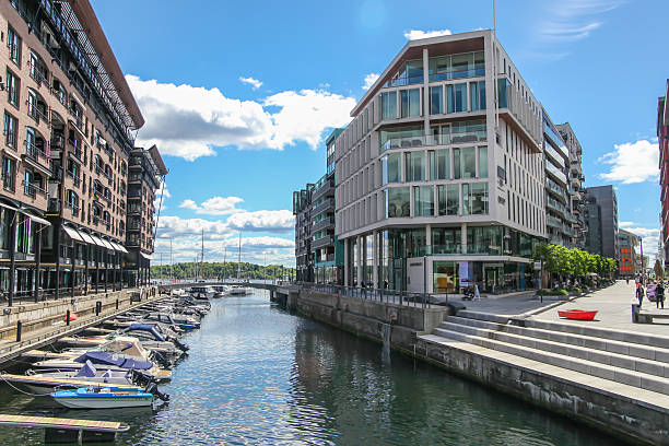 istock Modern buildings, Aker Brygge district, in Oslo, Norway 476646472
