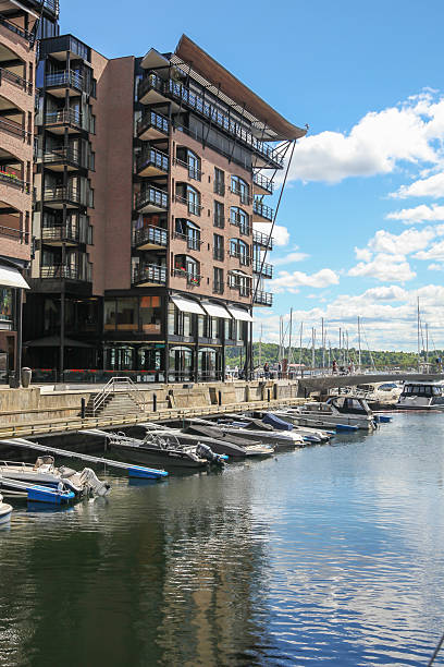 istock Modern buildings, Aker Brygge district, in Oslo, Norway 476646482