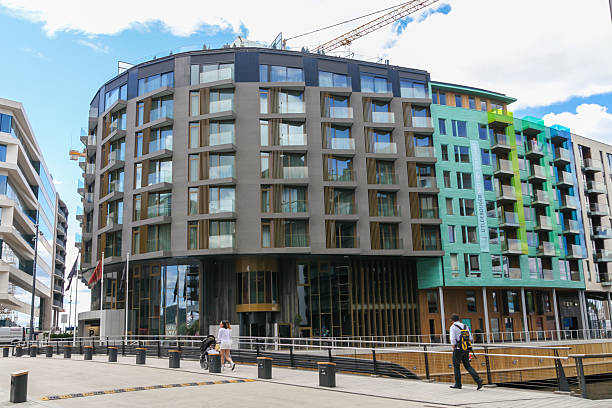istock Modern buildings, Aker Brygge district, in Oslo, Norway 476646490