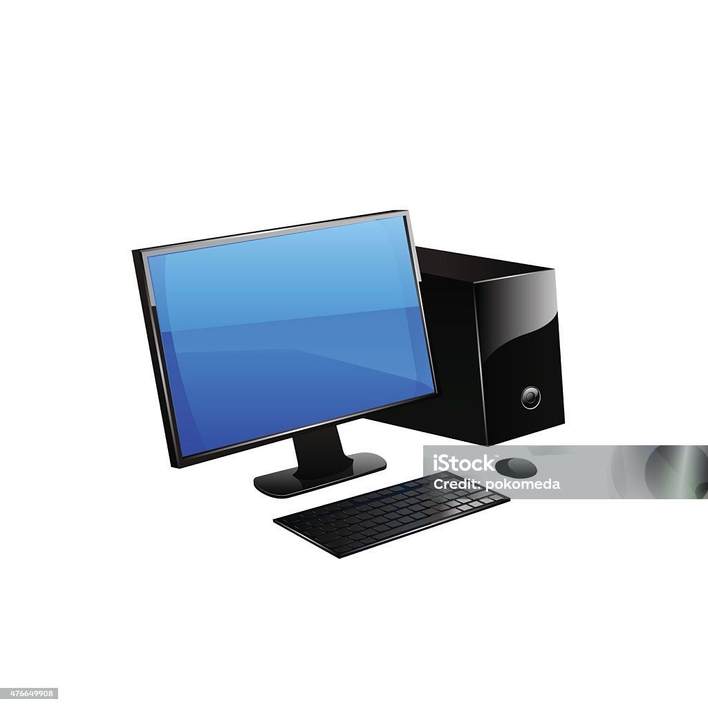 Standalone Computer Vector Computer Vector Stock Illustration - Download Image Now - 2015 ...