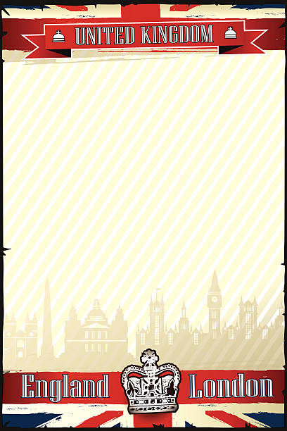 UK & LONDON cityscape vertical grunge background UK & LONDON cityscape vertical grunge background. The Size of illustration is 300x200 mm. Eps 10. Vertical orientation. This file contains transparency effects, gradient fills. buckingham palace stock illustrations