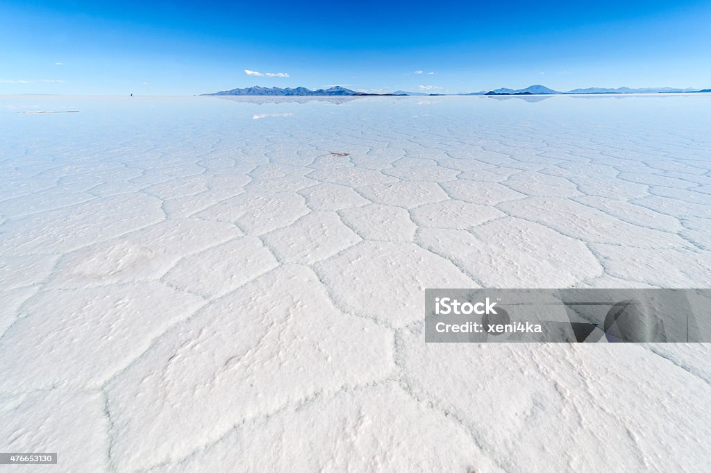 Salt lake Uyuni in Bolivia Desert Area Stock Photo