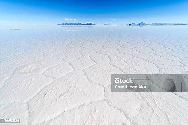 Salt Lake Uyuni In Bolivia Stock Photo - Download Image Now - Desert Area, Lithium, 2015