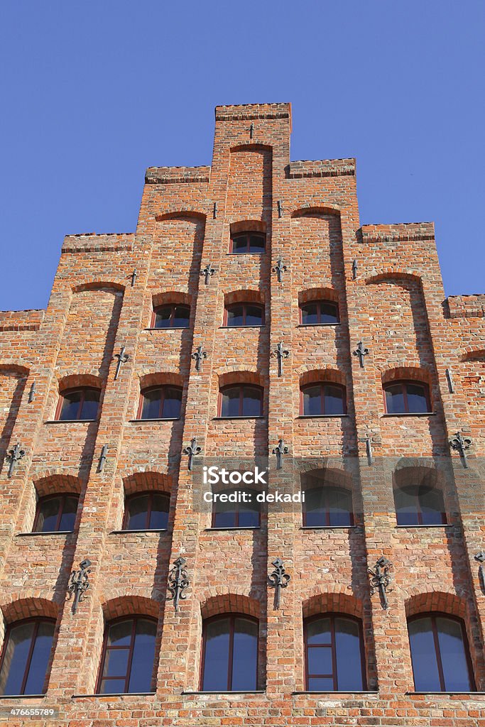 stepped gable of a historic building in Luebeck stepped gable of a historic building in Luebeck, Germany Architecture Stock Photo