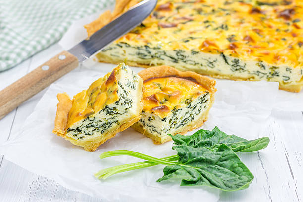 istock Pie with ricotta and spinach, closeup 476658634