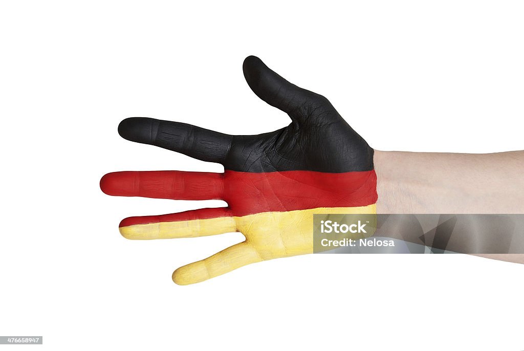 Niemiecki ręka - Zbiór zdjęć royalty-free (Białe tło)