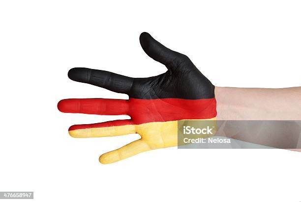 Niemiecki Ręka - zdjęcia stockowe i więcej obrazów Białe tło - Białe tło, Czerwony, Emigracja i imigracja