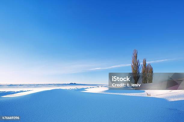 Winter Landscape Stock Photo - Download Image Now - 2015, Agricultural Field, Beauty In Nature