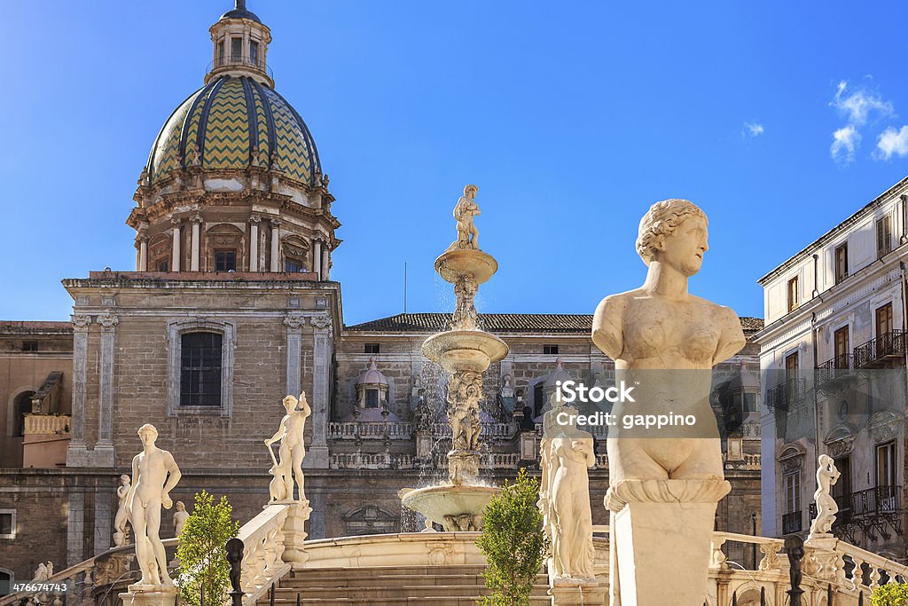 Fontana Pretoria in Palermo, Sizilien, Italien - Lizenzfrei Palermo - Sizilien Stock-Foto