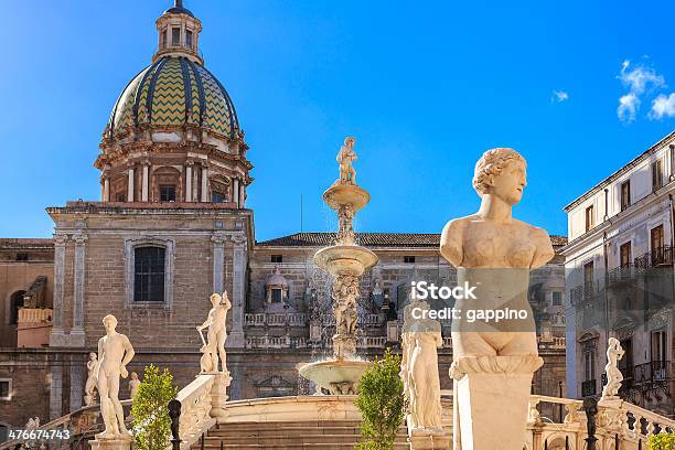 Fontana Pretoria In Palermo Sizilien Italien Stockfoto und mehr Bilder von Palermo - Sizilien - Palermo - Sizilien, Altertümlich, Architektur