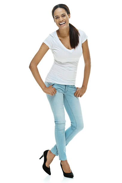 istock Cheerful female standing and looking at camera 476677542