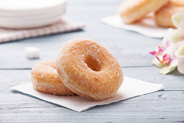 istock Fresh donut served with a cup of coffee 476678436