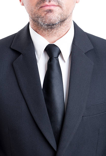 istock Black suit and tie with white shirt 476679272