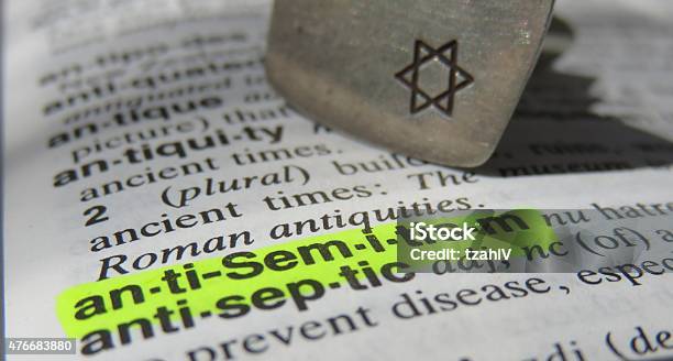 Antisemitism Dictionary Definition Stock Photo - Download Image Now - Anti Semitism, 2015, Dictionary