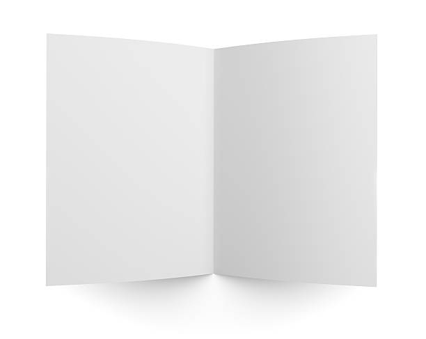istock Blank folded flyer, booklet or brochure mockup 476685118