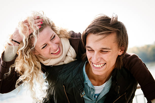 istock Great time - young couple together 476686489