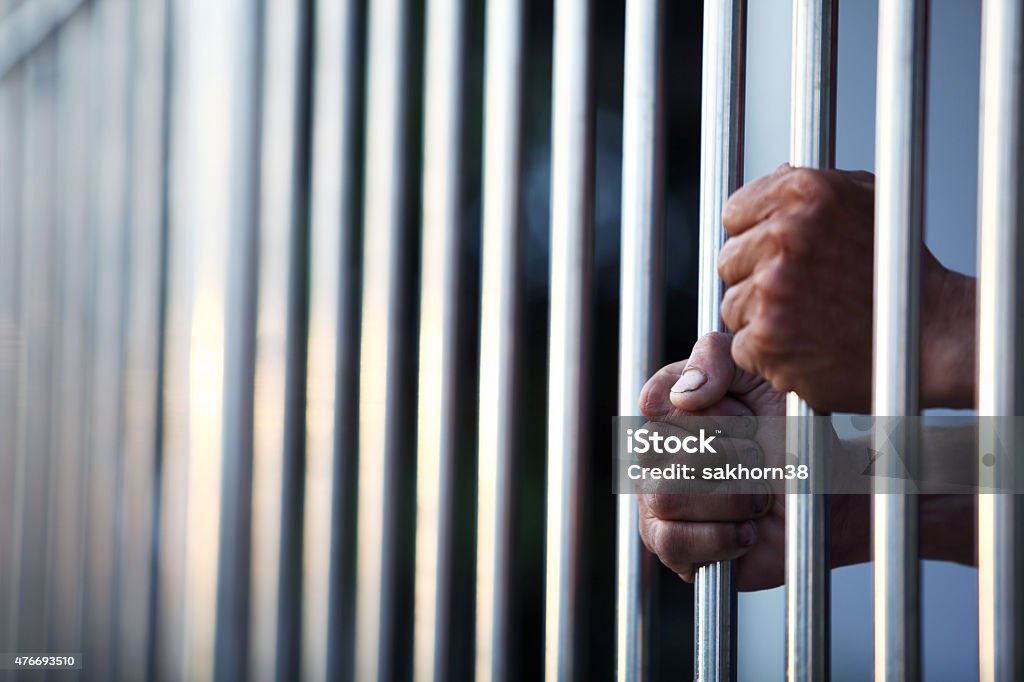 hand in jail 2015 Stock Photo