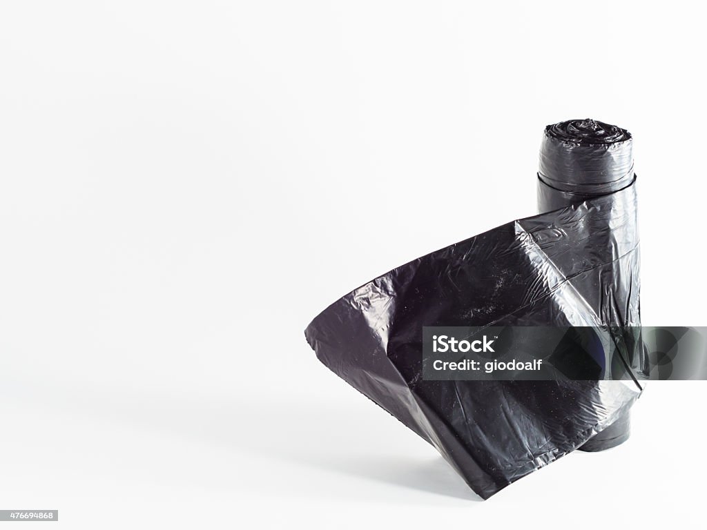 garbage bag on white background new garbage bag on white background 2015 Stock Photo