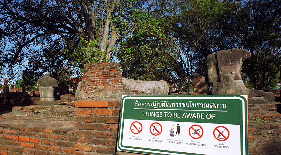 The Historical park of Ayutthaya