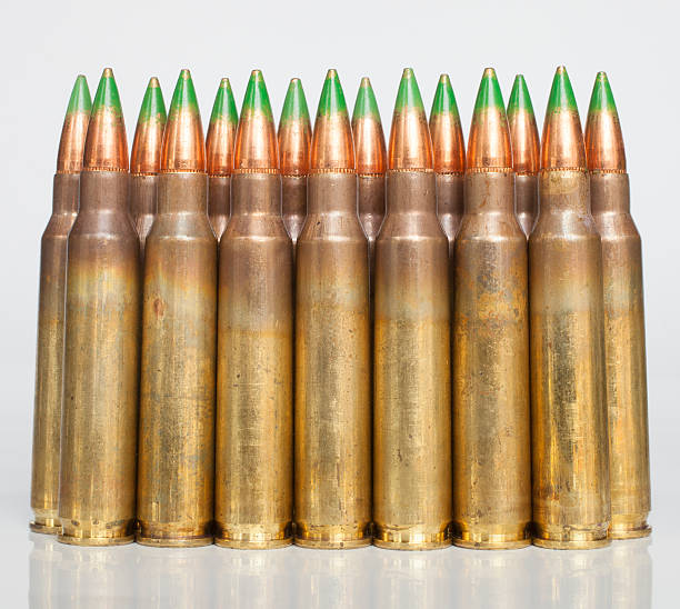 istock Green tipped cartridges on white 476695594