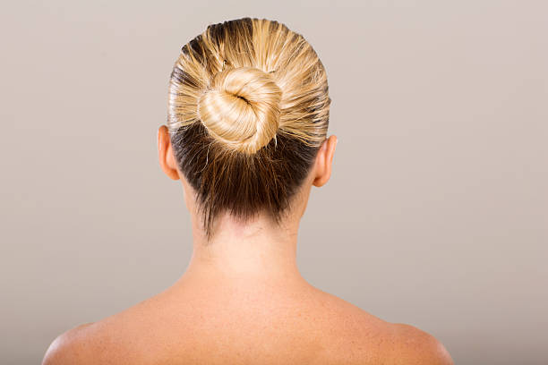Hair Bun Back Stock Photos, Pictures & Royalty-Free Images - iStock