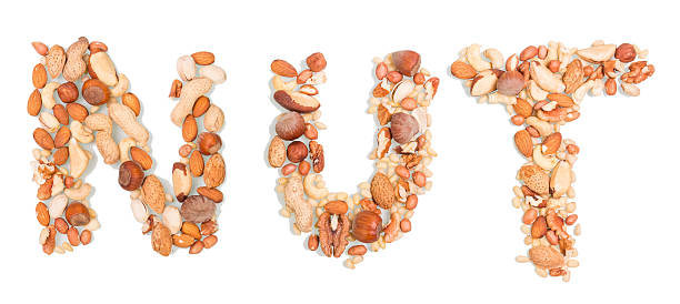 istock variety of nuts forming an inscription 476696734