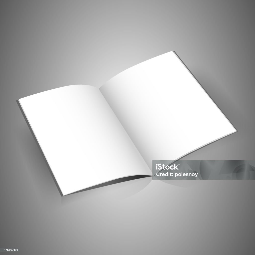 Identidade revista em branco horizontal - Vetor de Aberto royalty-free