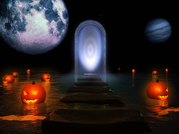 istock Magic portal on the lake 476697506
