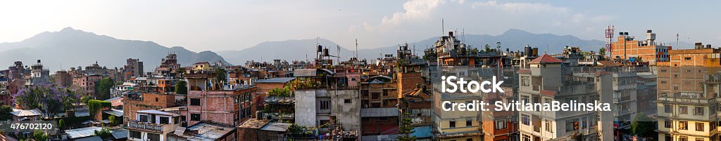 Kathmandu city panorama Kathmandu city panorama in the morning, big size, Nepal India Stock Photo
