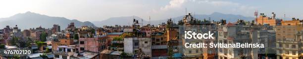 Kathmandu City Panorama Stock Photo - Download Image Now - India, Panoramic, Street